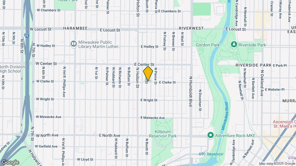 605 E Clarke St, Unit Studio Map and Location Details