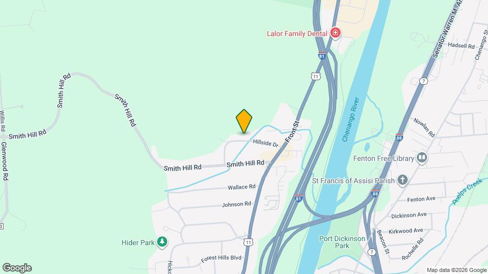 33 Hillside Dr Map and Location Details