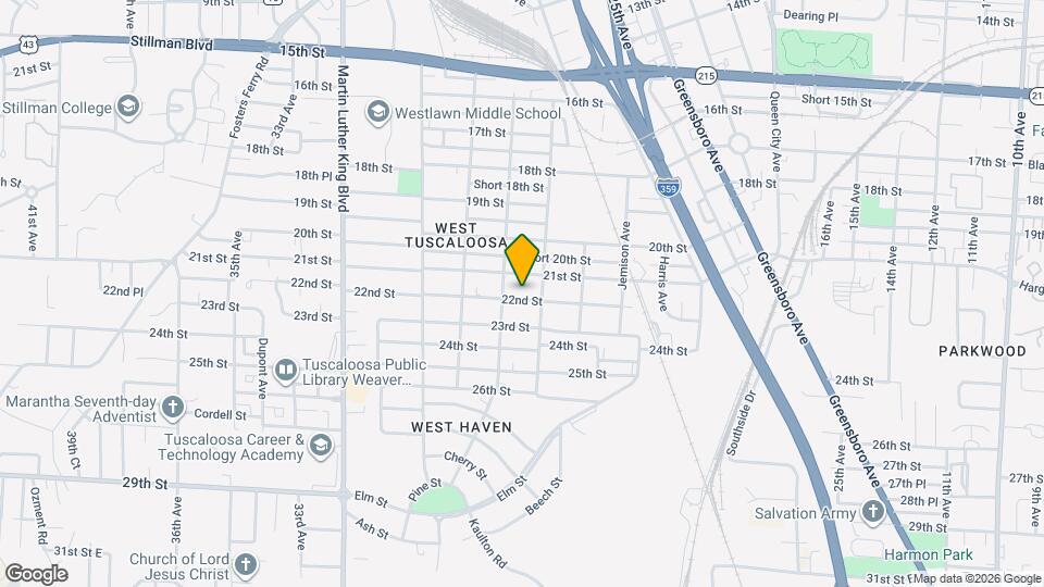 2712 22nd St Map and Location Details