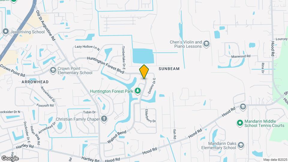 10030 Huntington Forest Blvd E Map and Location Details