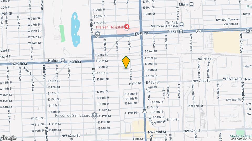 659 E 19th St Map and Location Details