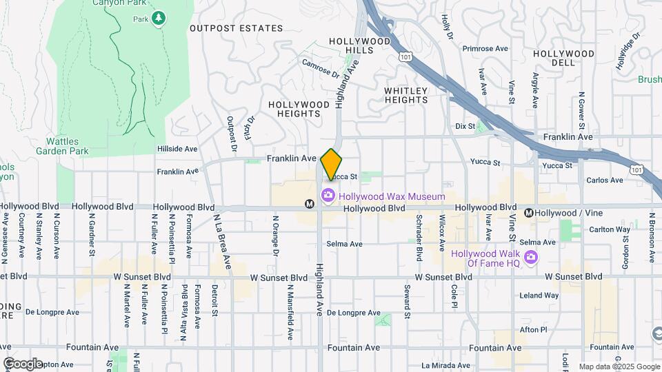1724 Highland Ave Map and Location Details