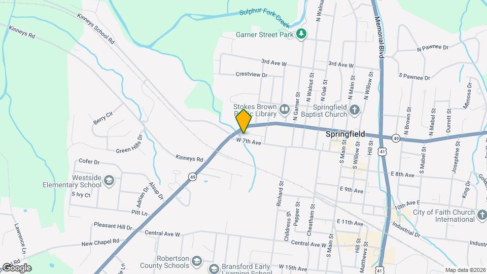 523 W 7th Ave Map and Location Details