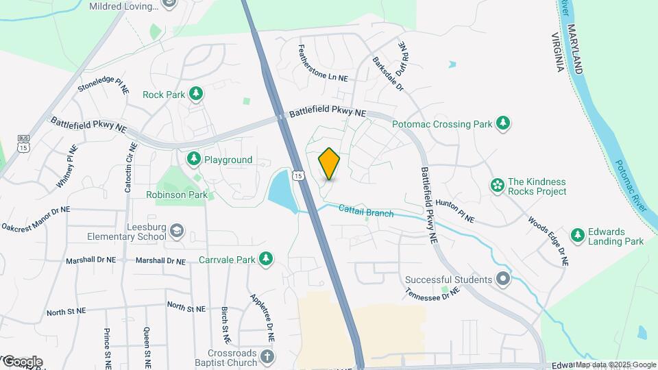 833 Balls Bluff Rd NE Map and Location Details