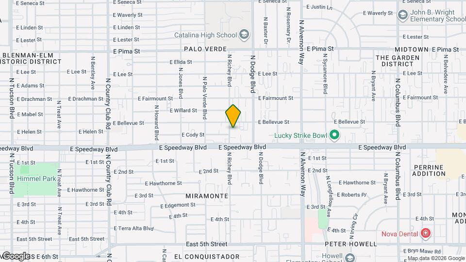 1140 N Richey Blvd Mapa y Detalles de la Ubicación