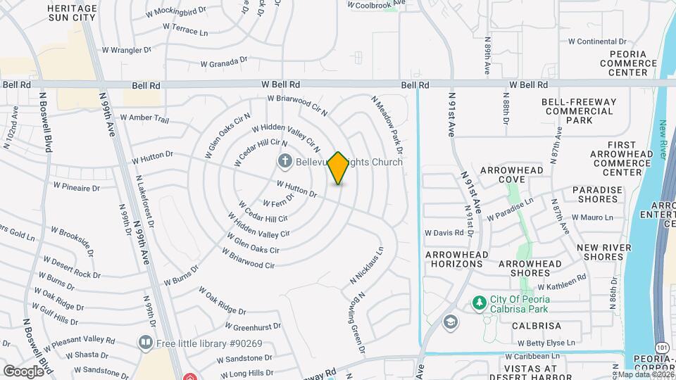 9209 W Glen Oaks Cir N Mapa y Detalles de la Ubicación