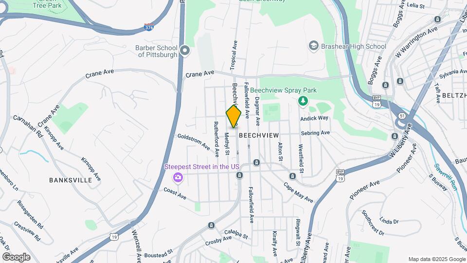 1422 Beechview Ave Map and Location Details