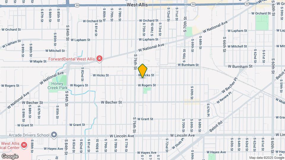 1963 S 75th St, Unit Upper Map and Location Details