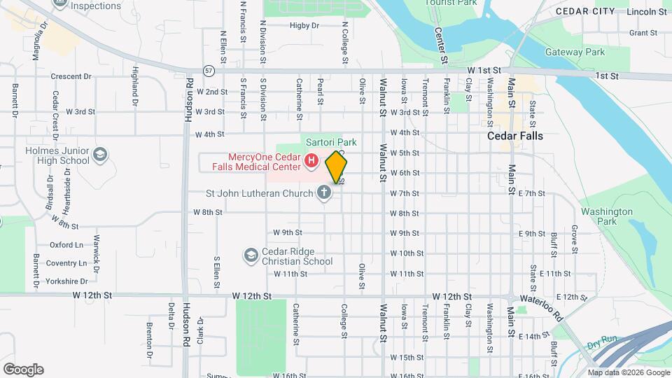 907 W 7th St Map and Location Details