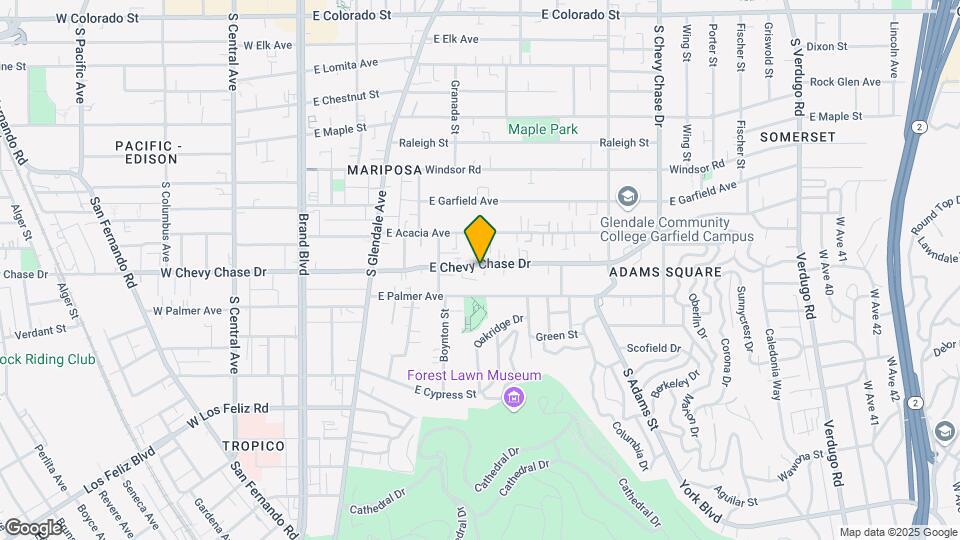618 E Chevy Chase Dr Map and Location Details