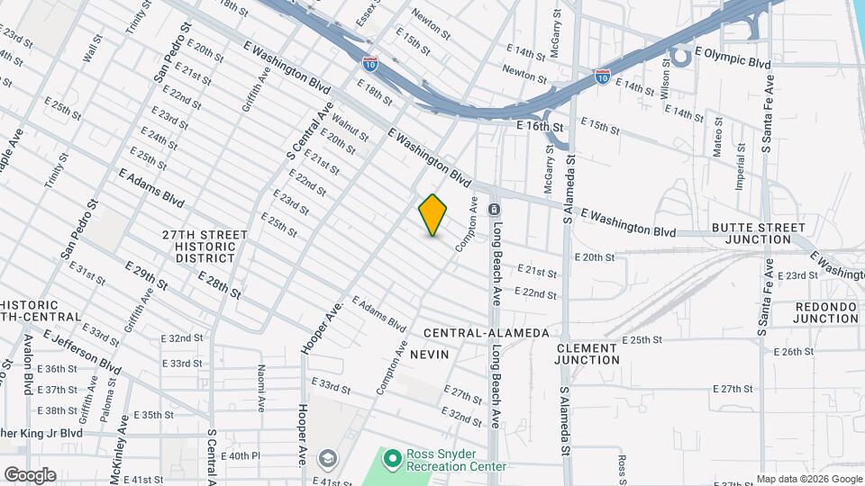 1554 E 21st St Map and Location Details