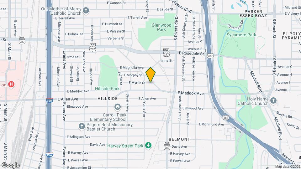 1416 E Myrtle St Map and Location Details