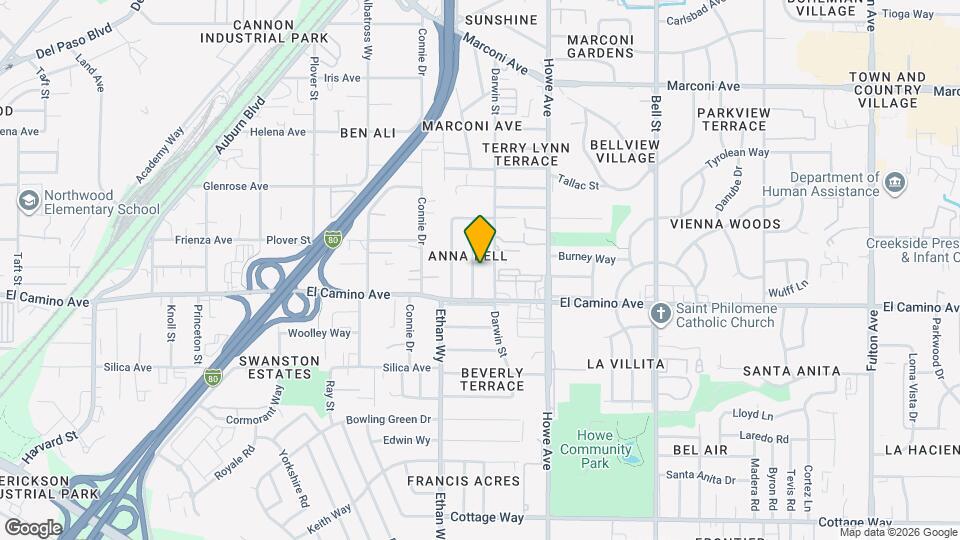 2524 Anna Way Map and Location Details