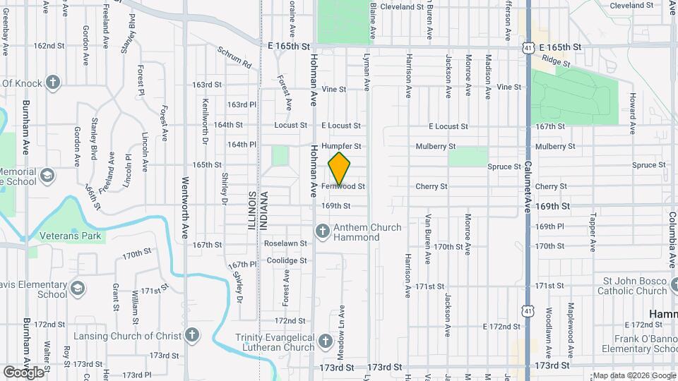 234 Fernwood St Map and Location Details