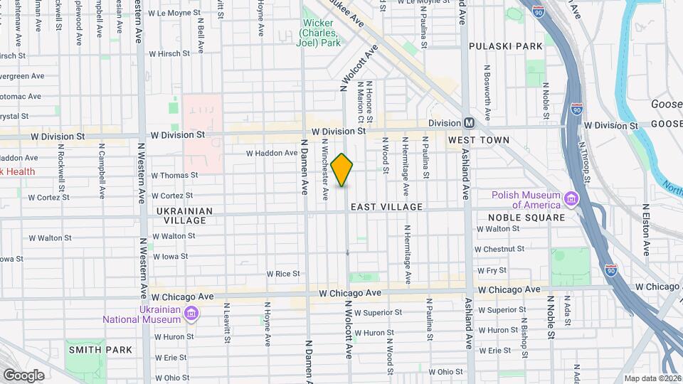 1028 N Wolcott Ave, Unit 3 Mapa y Detalles de la Ubicación