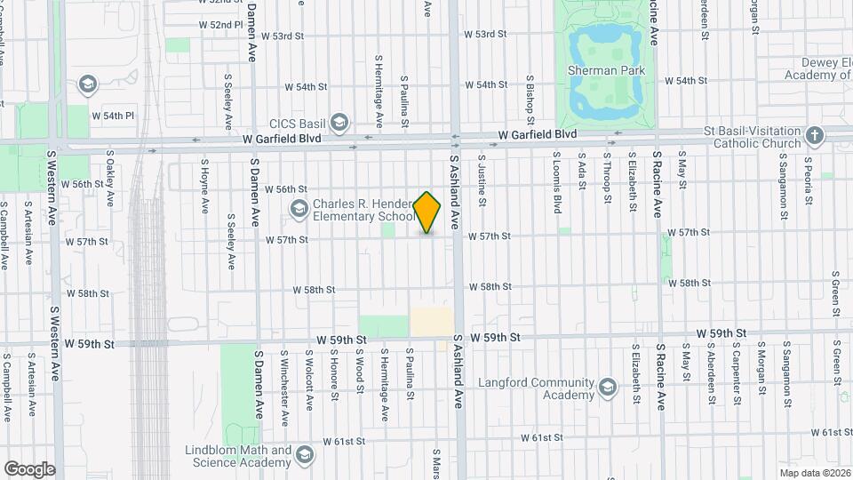 1635 W 57th St Map and Location Details