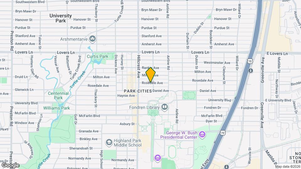 3305 Rosedale Ave Map and Location Details