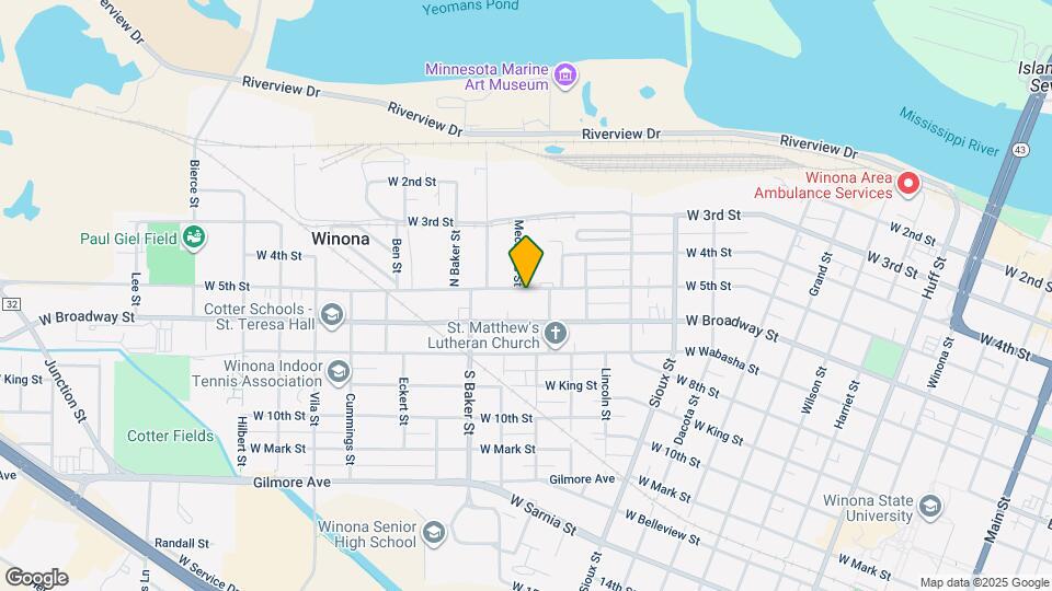 821 W 5th St, Unit 1 Map and Location Details