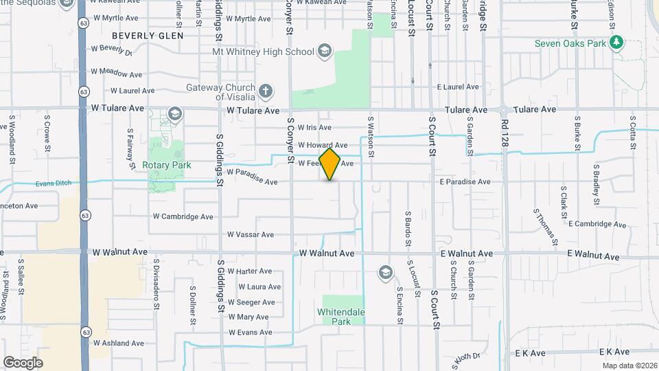 645 W Paradise Ave Map and Location Details