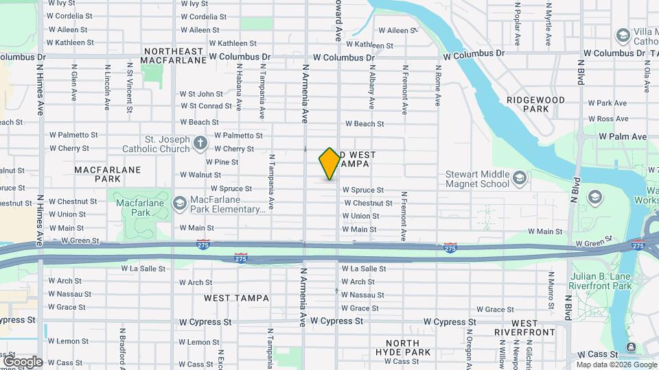 2311 W Spruce St Map and Location Details