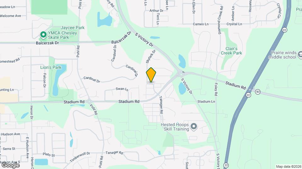 513 S Skylark Trail Map and Location Details