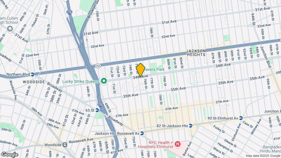 34-07 75th St Map and Location Details