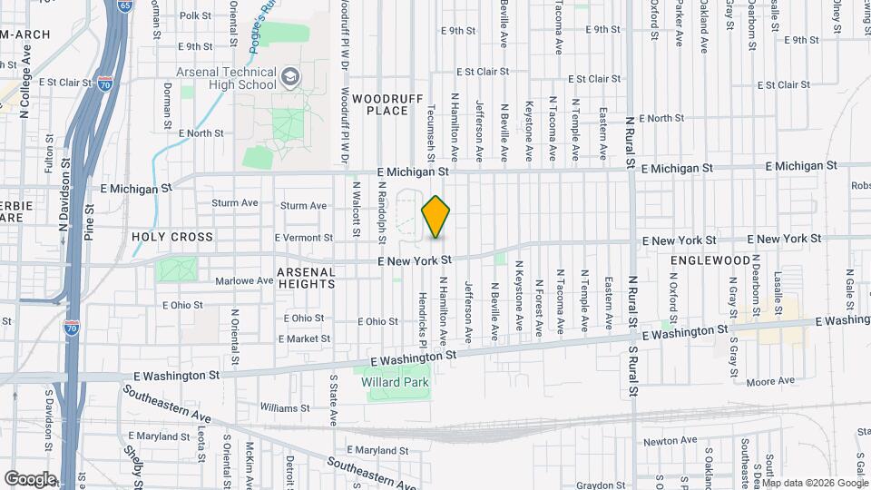 314 N Hamilton Ave Map and Location Details
