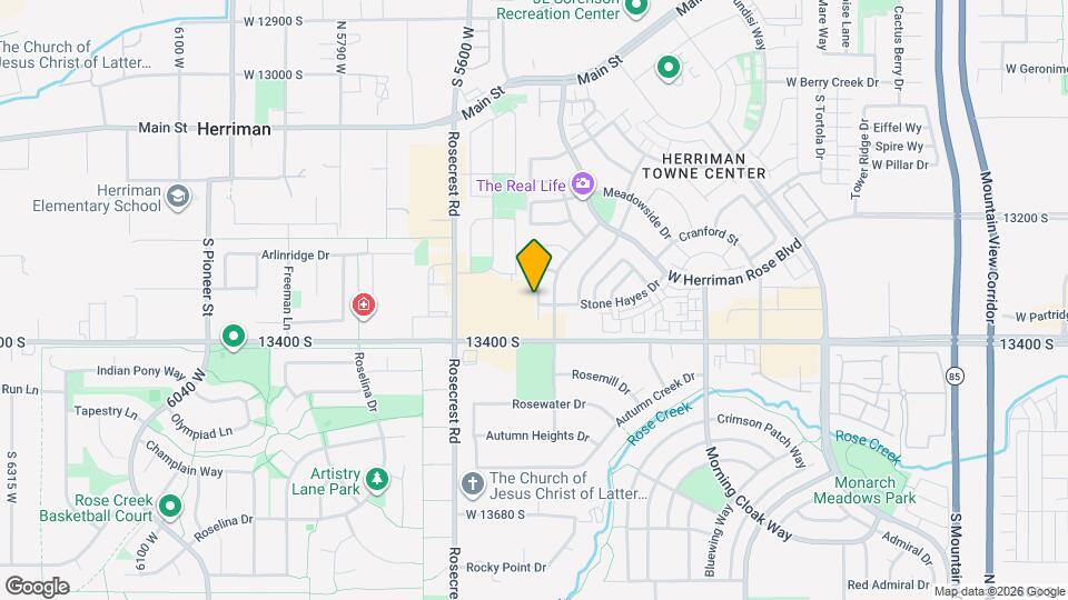 13346 S Moseley Way Map and Location Details