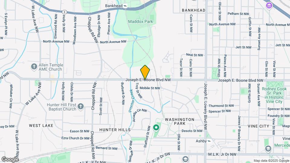 1178 Joseph E Boone Blvd NW Map and Location Details