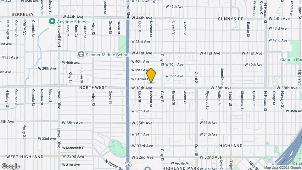 2767 W 38th Ave Map and Location Details