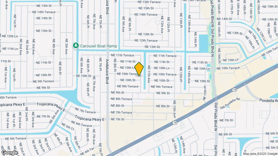 1013 NE 10th St Map and Location Details