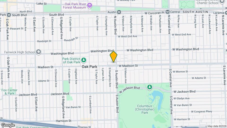 10 Madison St, Unit 10 Madison in Oak Park Mapa y Detalles de la Ubicación