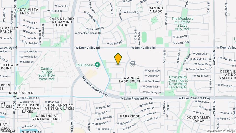 9842 W Salter Dr Mapa y Detalles de la Ubicación