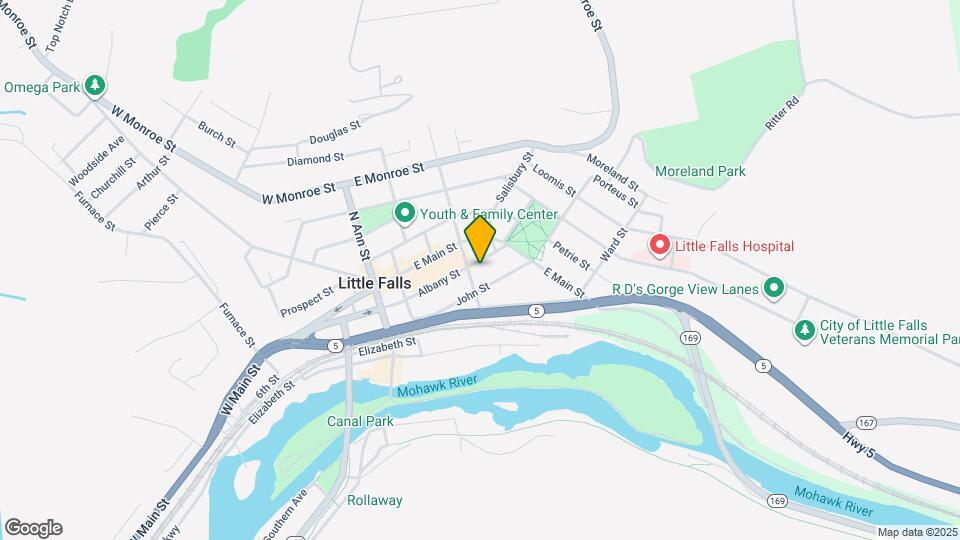 599 Albany St Map and Location Details