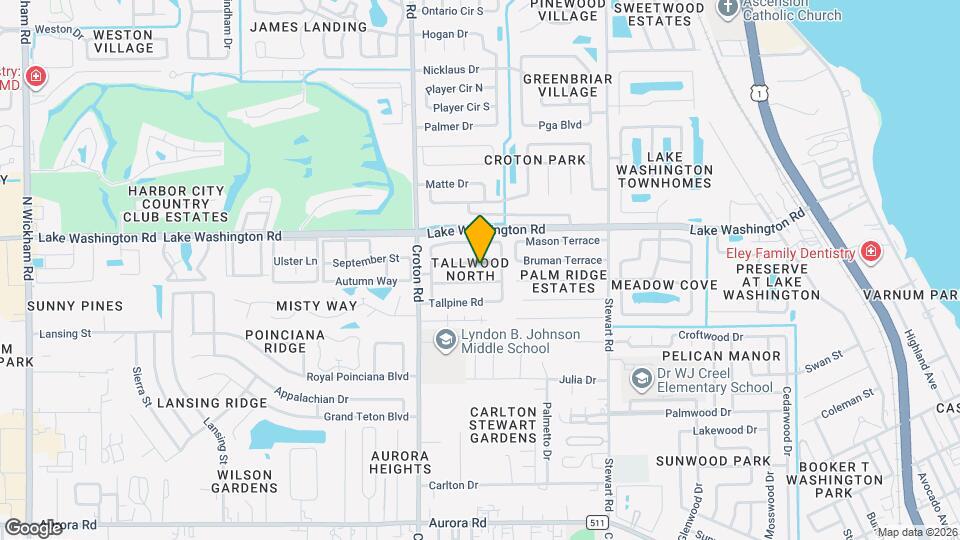 1911 Tallpalm Rd Map and Location Details
