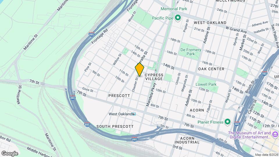 1106 Chester St Map and Location Details