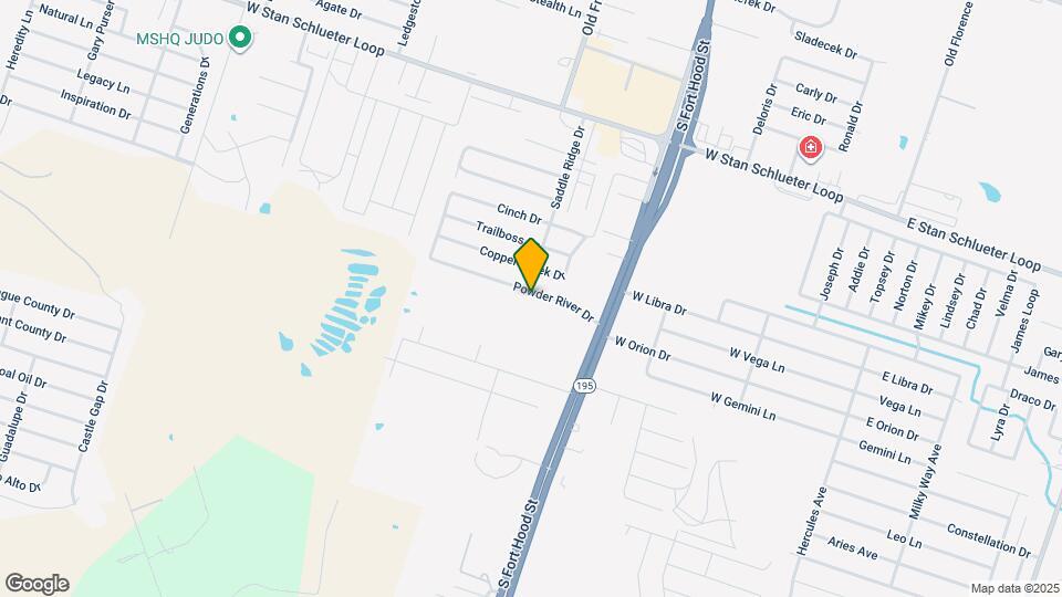 1208 Powder River Dr Map and Location Details