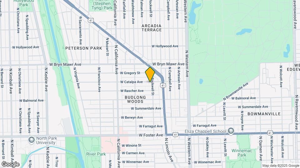 2601 W Catalpa Ave Map and Location Details