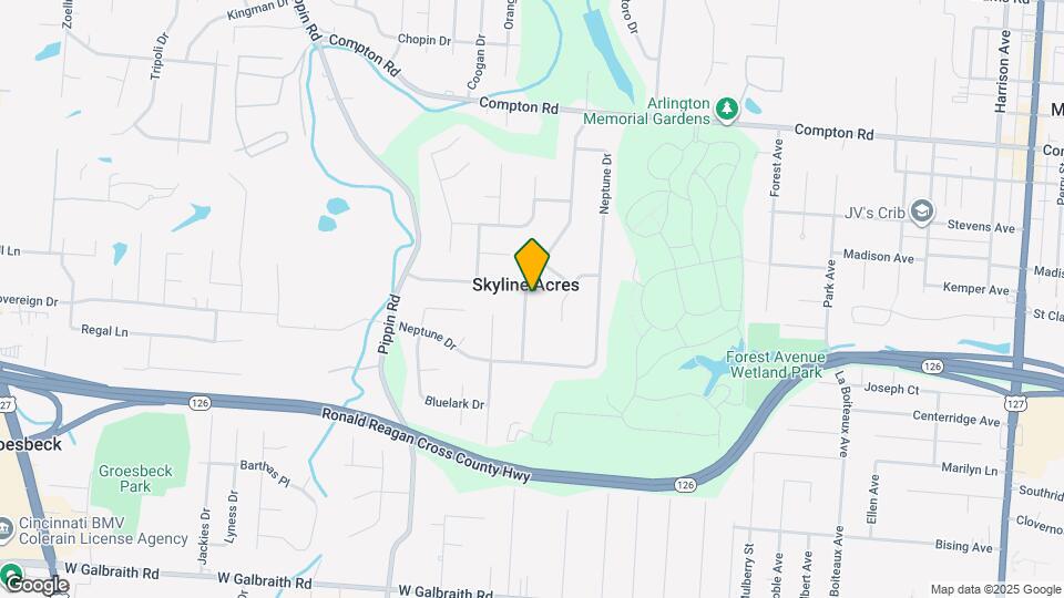 8704 Zodiac Dr Map and Location Details