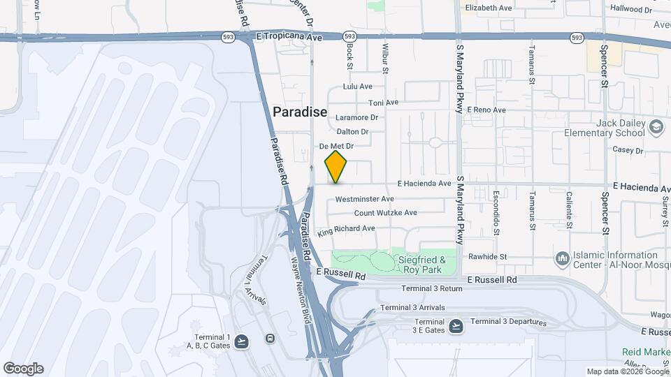 861 E Hacienda Ave Map and Location Details