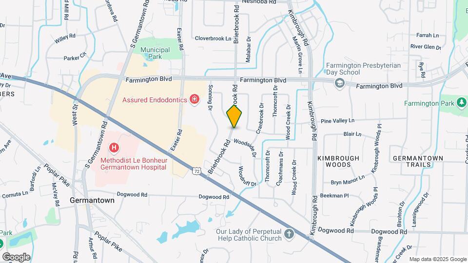 2100 Brierbrook Rd Map and Location Details