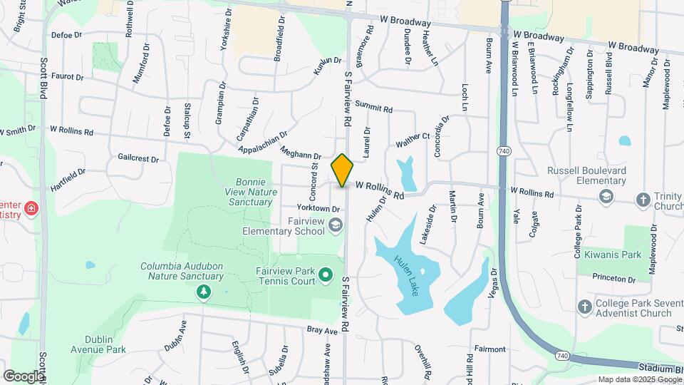 805 S Fairview Rd Map and Location Details