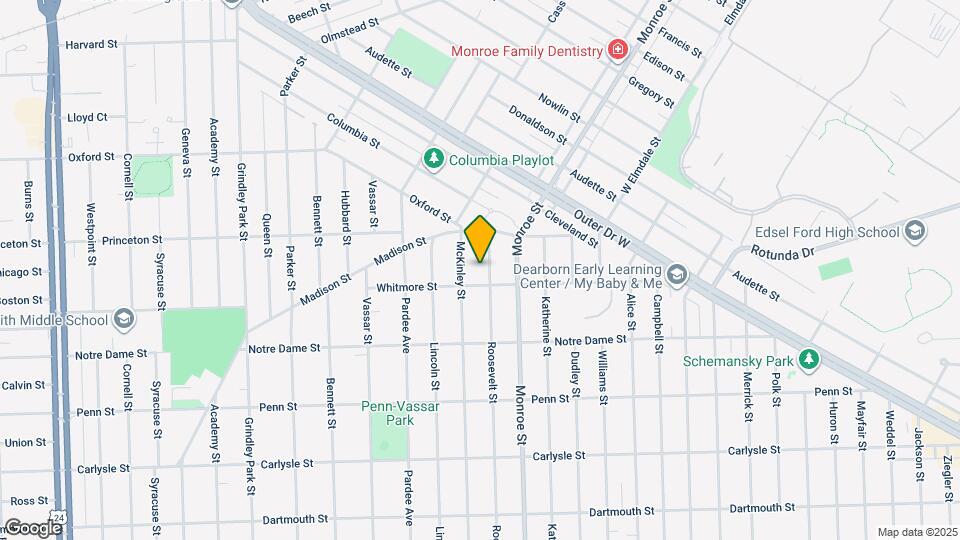 3028 Roosevelt St Map and Location Details
