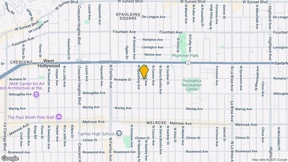 7704 Romaine St, Unit 8 Mapa y Detalles de la Ubicación
