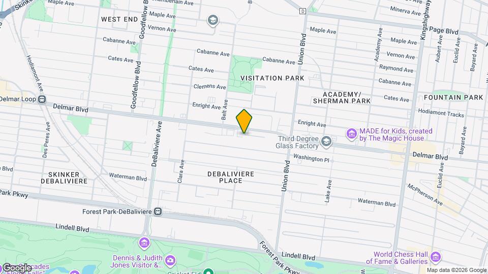 5424 Delmar Ct Map and Location Details