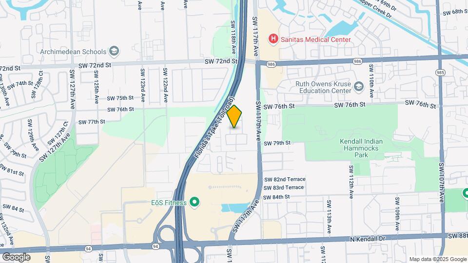 11905 SW 78th Terrace Map and Location Details