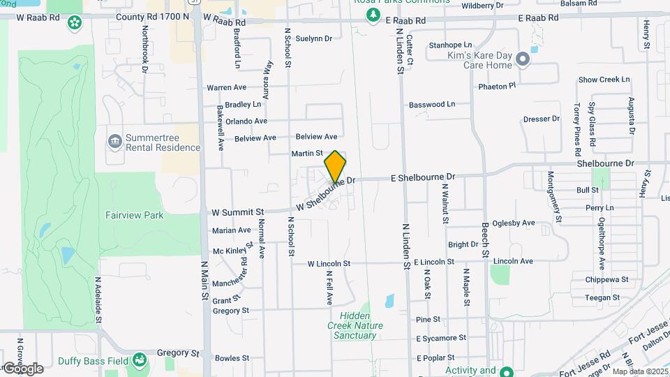 107 W Shelbourne Dr Map and Location Details