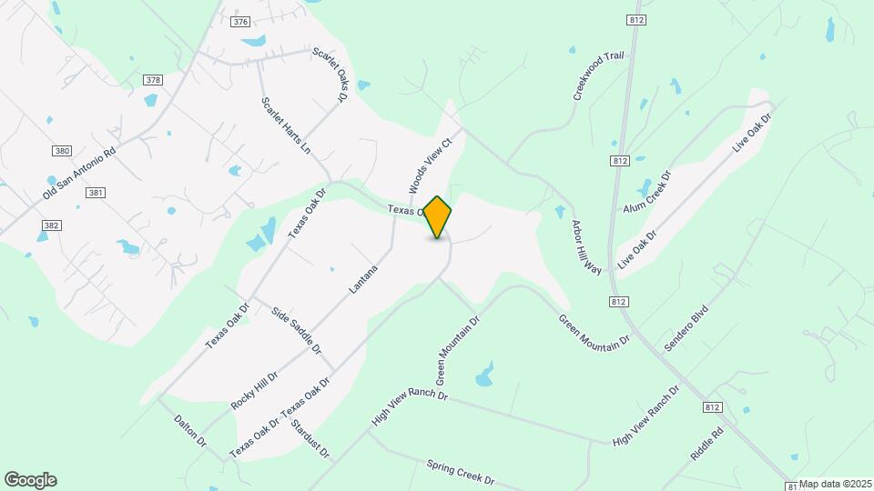 282 Texas Oak Dr Map and Location Details