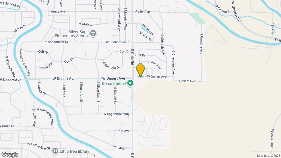 7337 W Desert Ave Map and Location Details