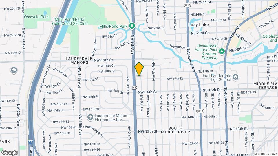 1701 NW 8th Ave Map and Location Details